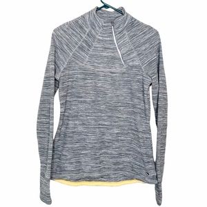 Sweater Mock Turtle Fleece Pullover Angle Zipper